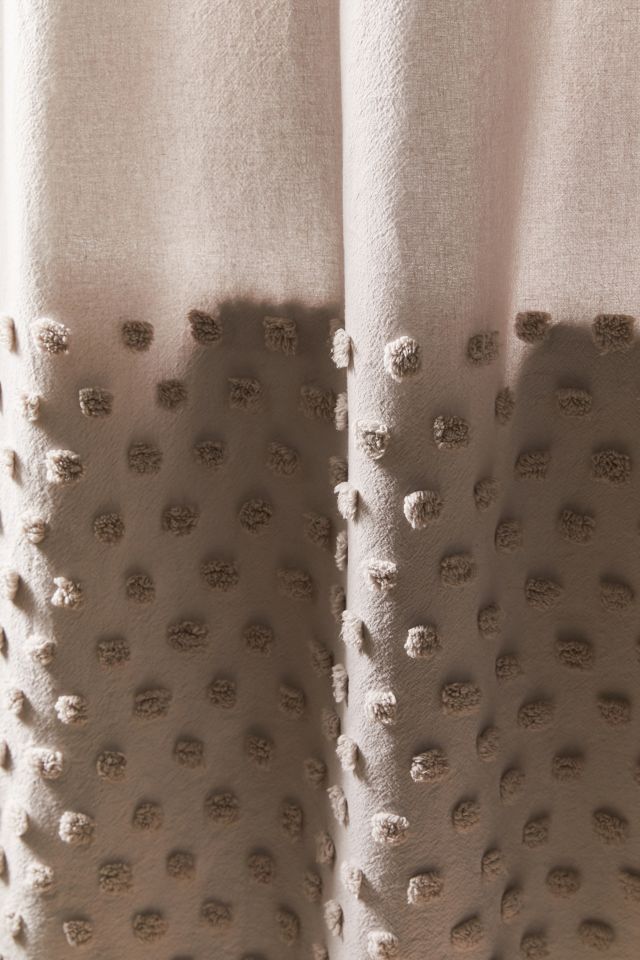 Tufted Dot Shower Curtain #2