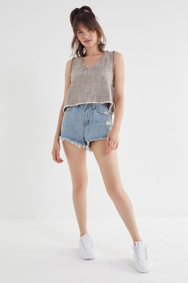 UO Rori Frayed Hem Tank Top #3