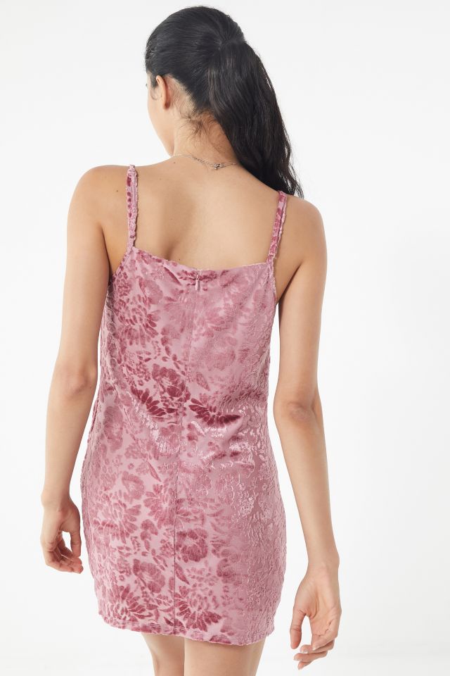 Urban outfitters best sale pink velvet dress