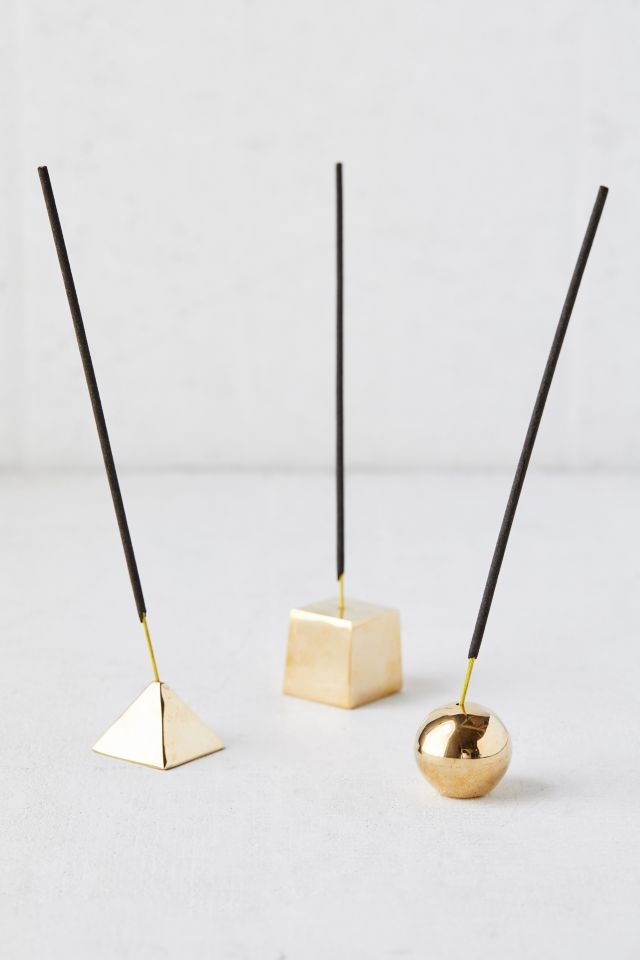  Ensemble de 3 porte-encens géométriques en métal  #1