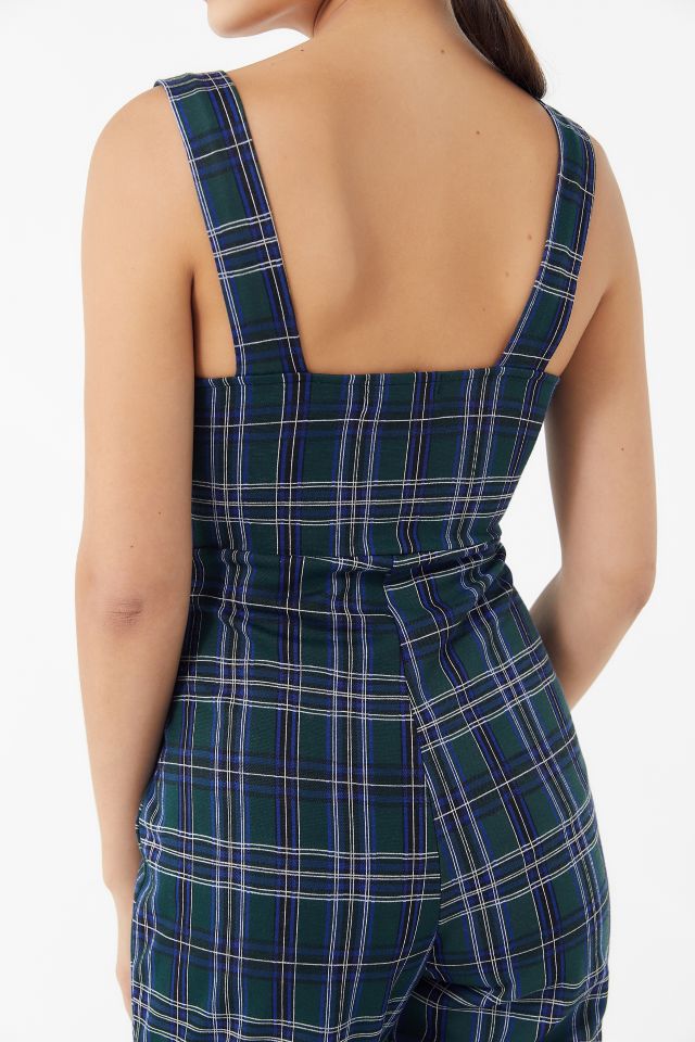 UO Rachel Plaid Jumpsuit #1