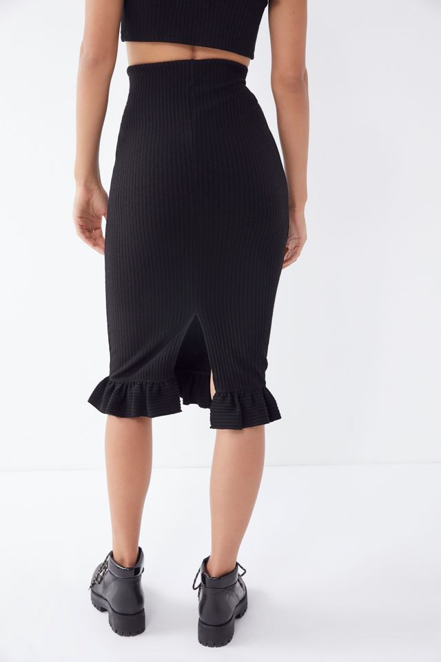UO Sophia Ruffle Midi Skirt #2