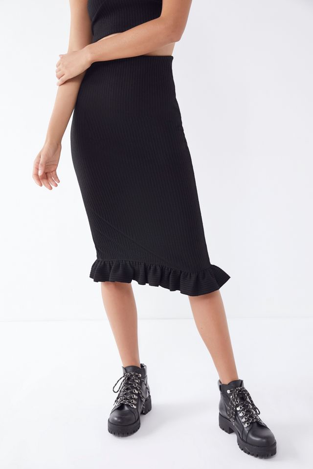 UO Sophia Ruffle Midi Skirt #3