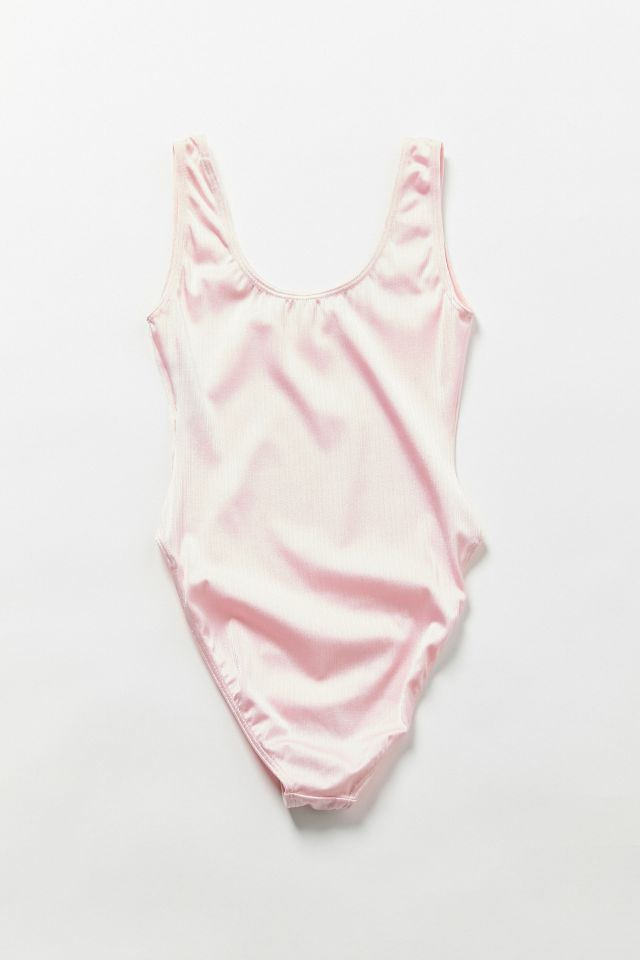 Vintage Baby Pink Shimmer Bodysuit #1