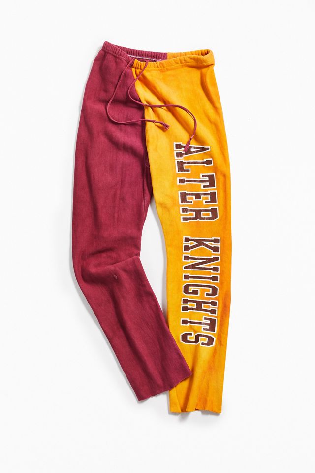 Vintage Champion Reverse Weave Colorblock Gold Maroon Jogger