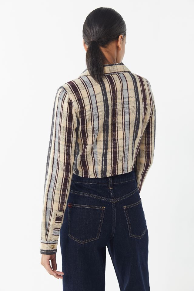 UO Suki Shrunken Flannel Top #2