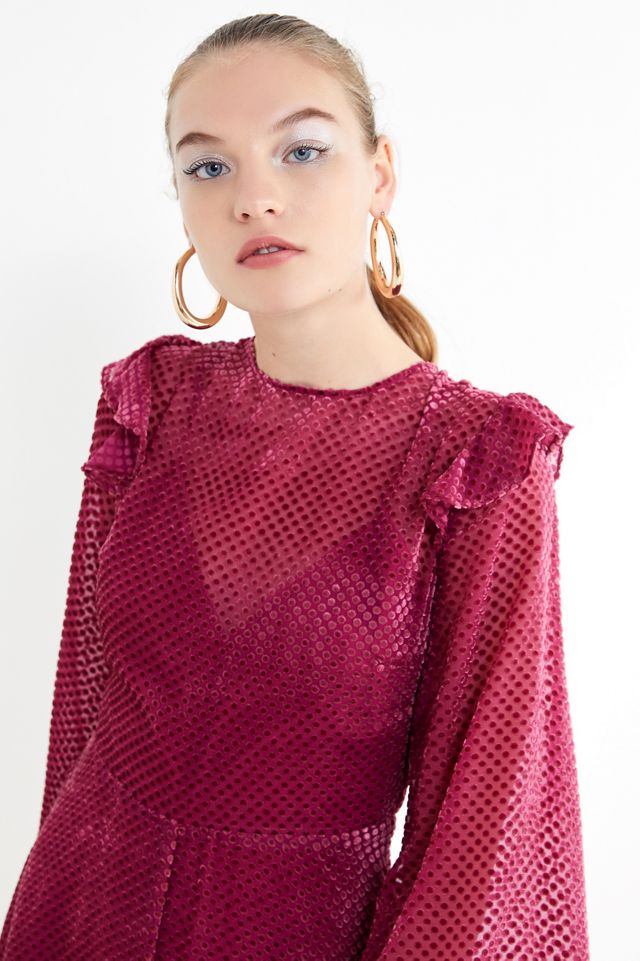 Keepsake Odyssey Ruffle Tie-Back Romper #3