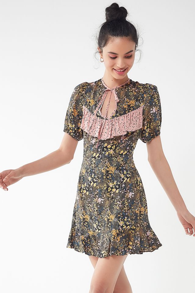 UO Sinclair Floral Puff Sleeve Mini Dress #3