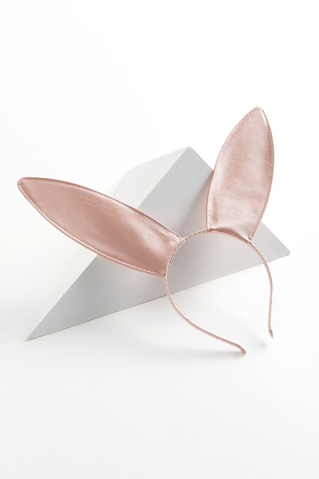 Leather Bunny Ears Headband #1