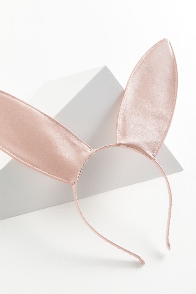 Leather Bunny Ears Headband #2