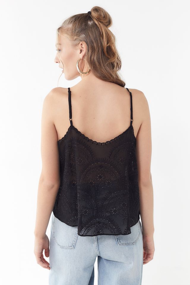 UO Lola Chiffon Embroidered Cami #2