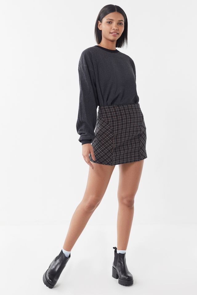 Olympia plaid sale mini skirt