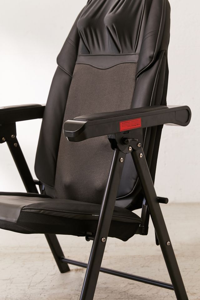 Sharper image foldable discount shiatsu massage chair