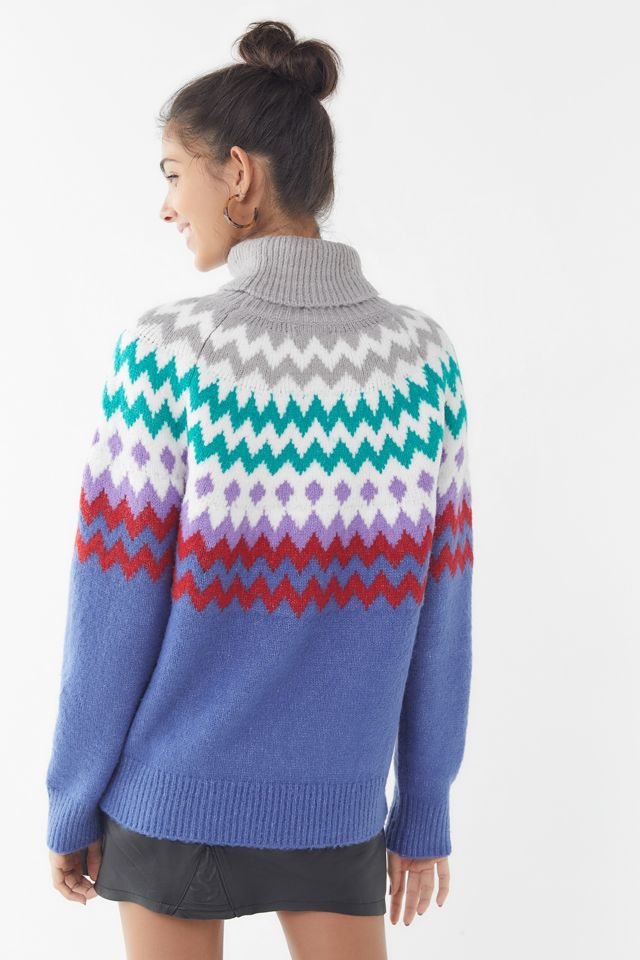 Finley Chevron Turtleneck Sweater #2