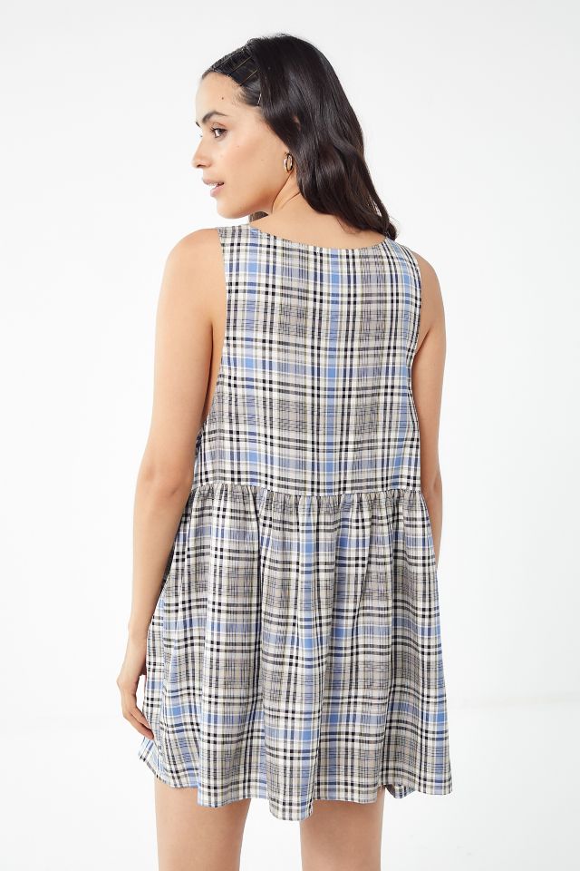 Urban Renewal Remnants Plaid Babydoll Dress #2