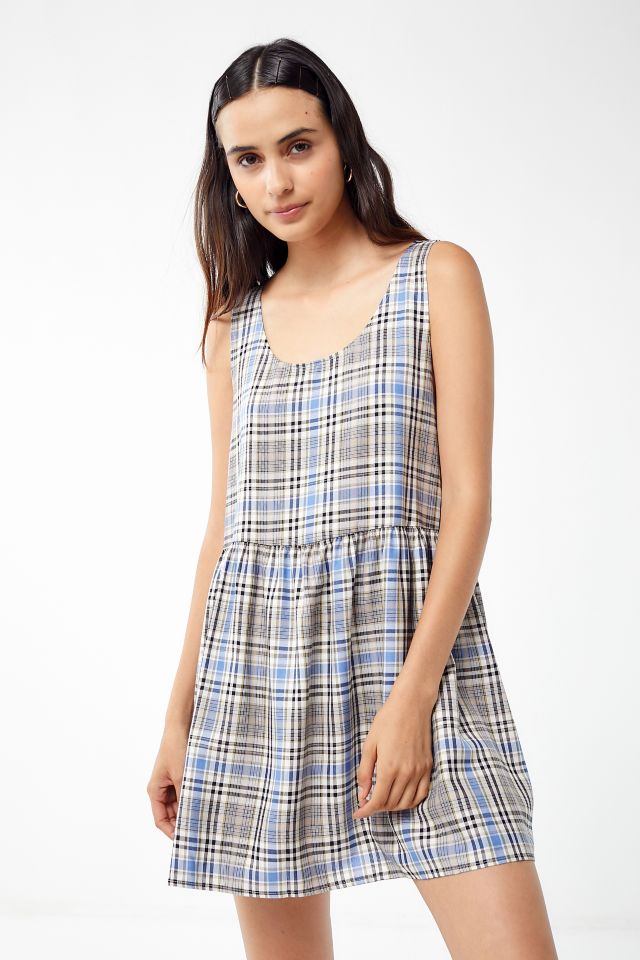 Urban Renewal Remnants Plaid Babydoll Dress #3