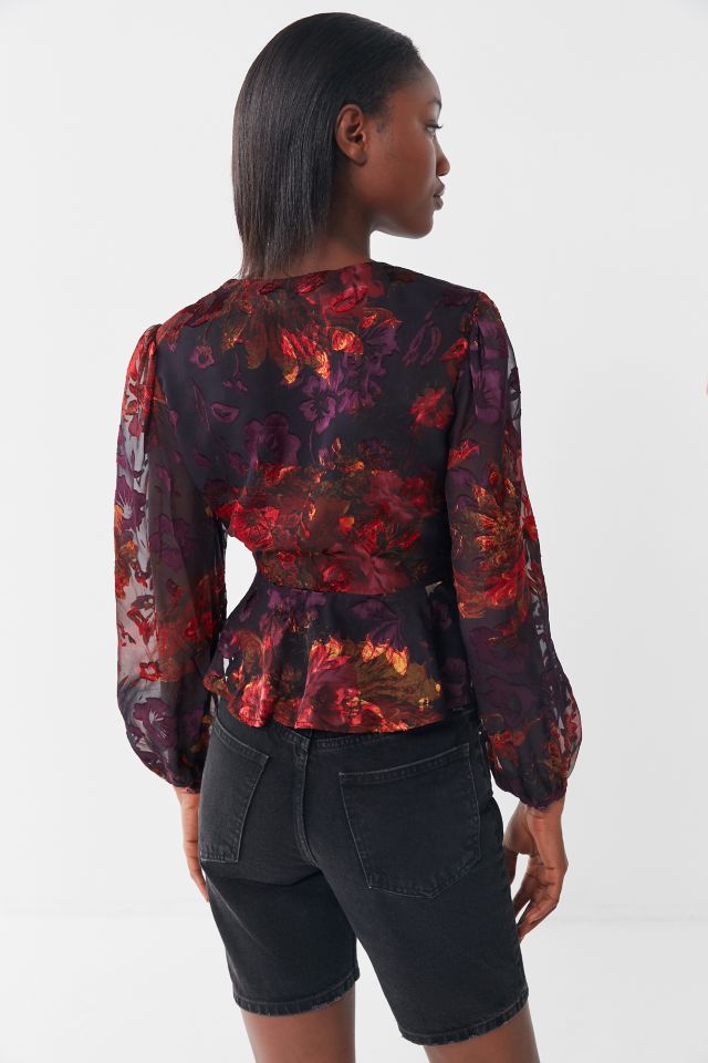 ASTR The Label Gianna Floral Top #1