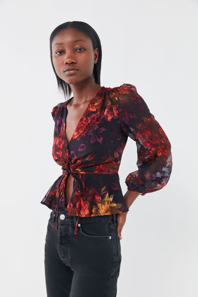 ASTR The Label Gianna Floral Top #2