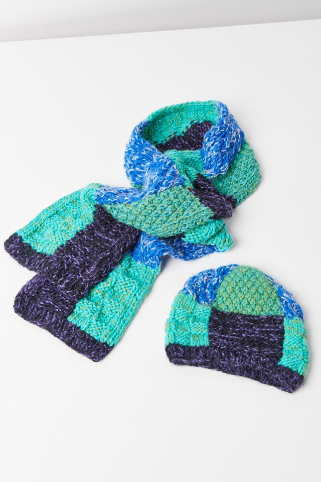 Tuque en tricot bleue Craft #1