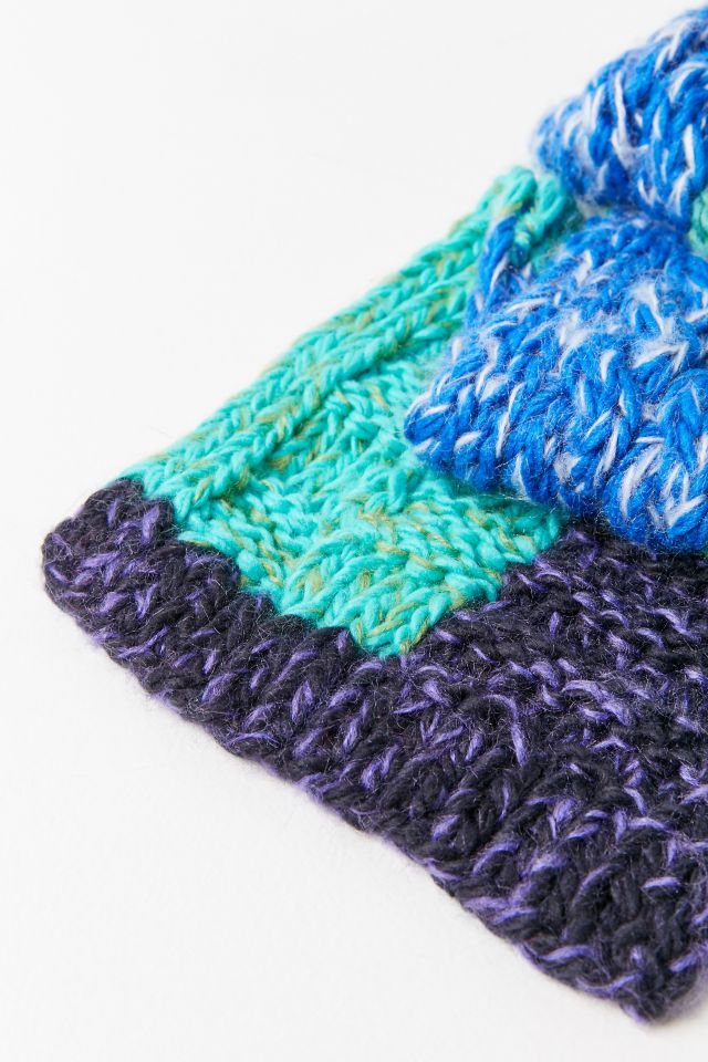 Tuque en tricot bleue Craft #2