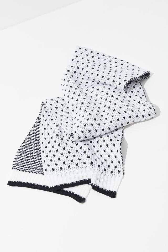 Foulard en tricot œil-de-perdrix #1