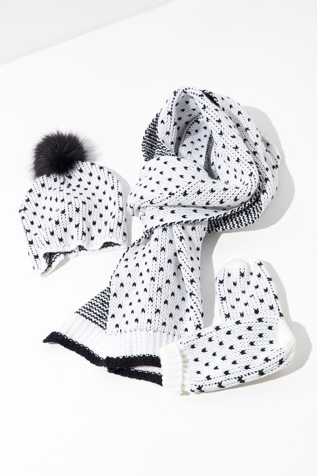 Foulard en tricot œil-de-perdrix #2