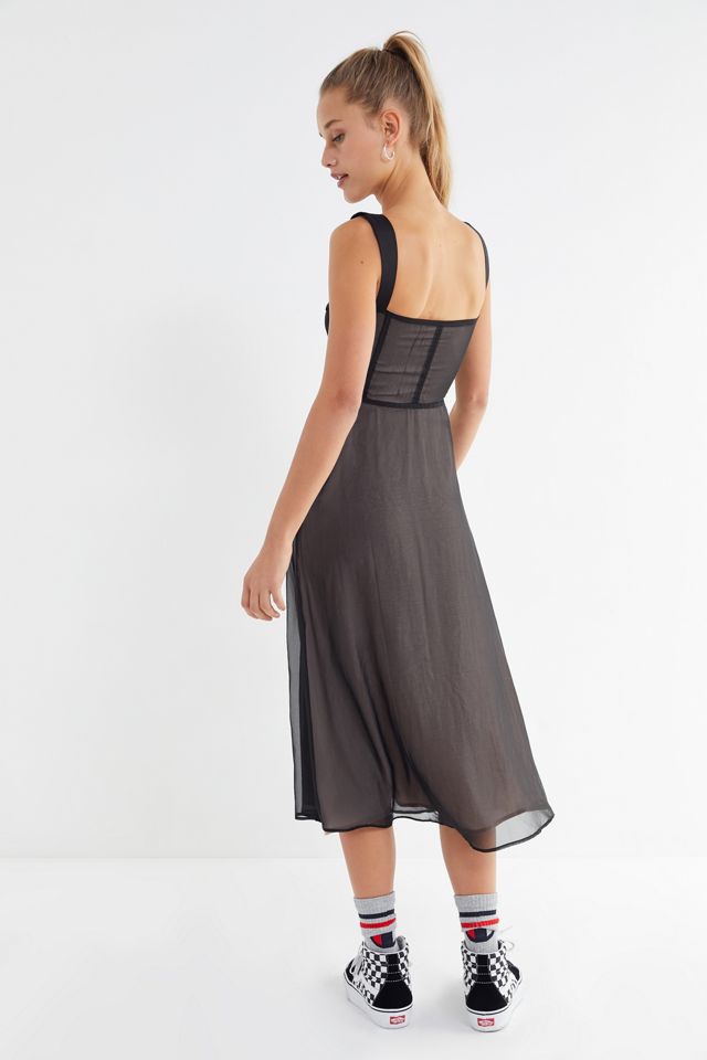 Robe Fourreau Mi-Longue Hanni en Maille Capulet #1