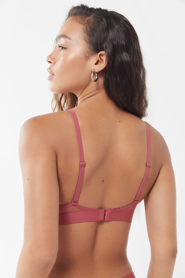 Calvin Klein Mesh Tonal Logo Band Triangle Bra