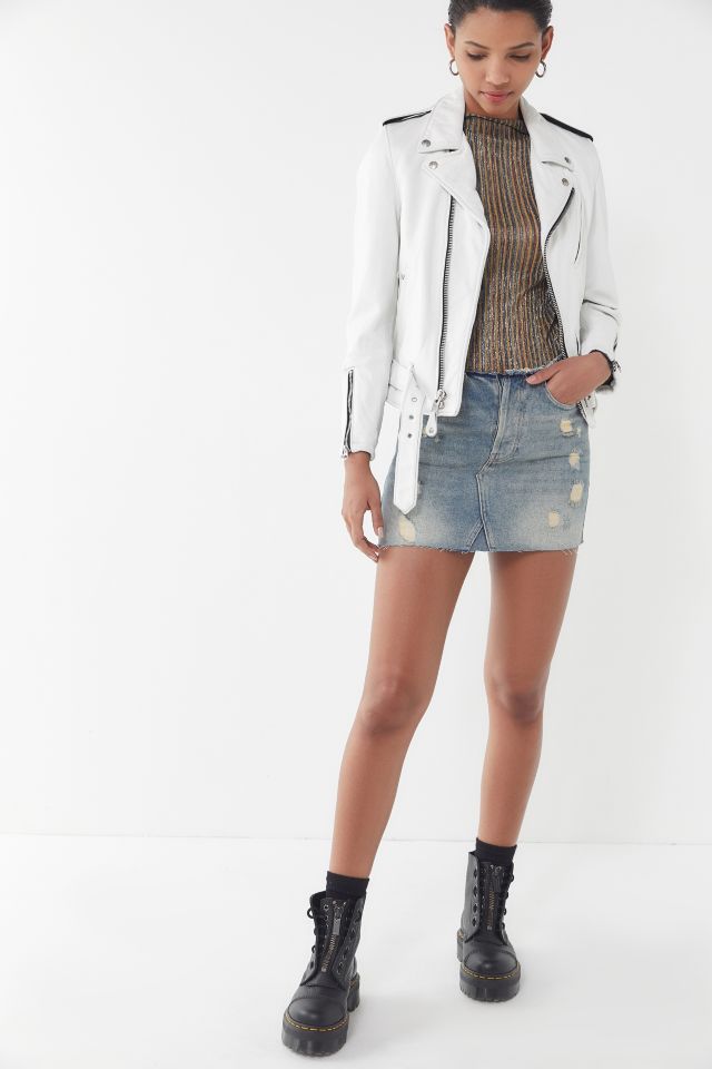 BDG Denim Raw Edge Mini Skirt #1