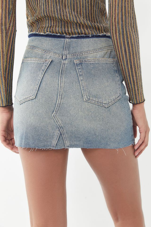 BDG Denim Raw Edge Mini Skirt #2