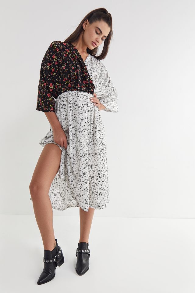 Ghospell Beyond The Dot Midi Wrap Dress #3