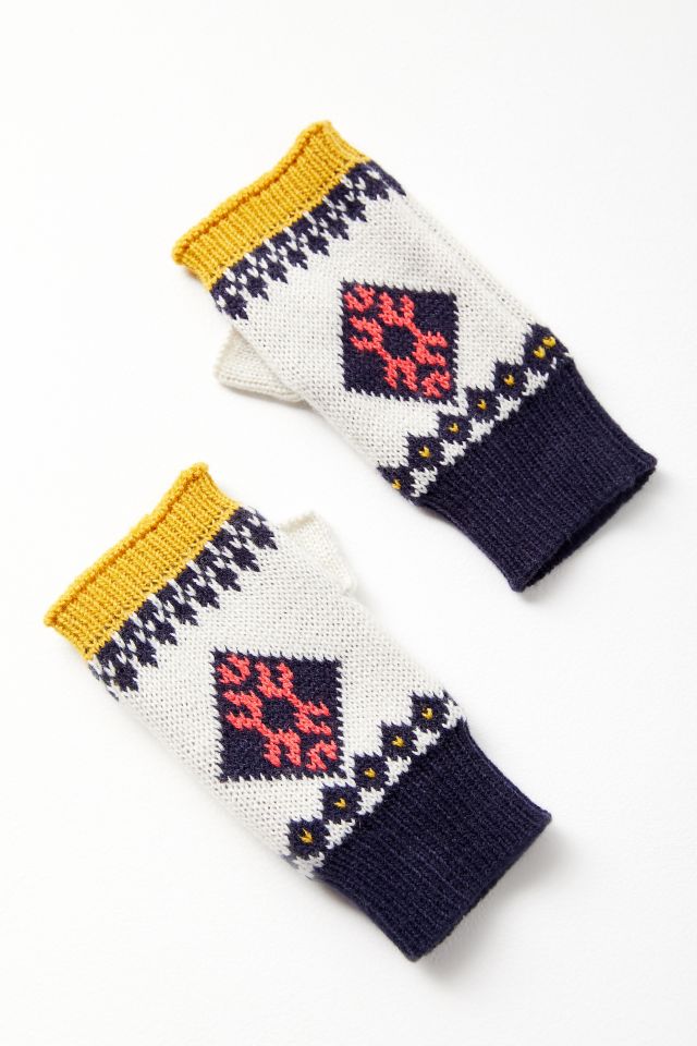 Fair Isle Fingerless Glove #1