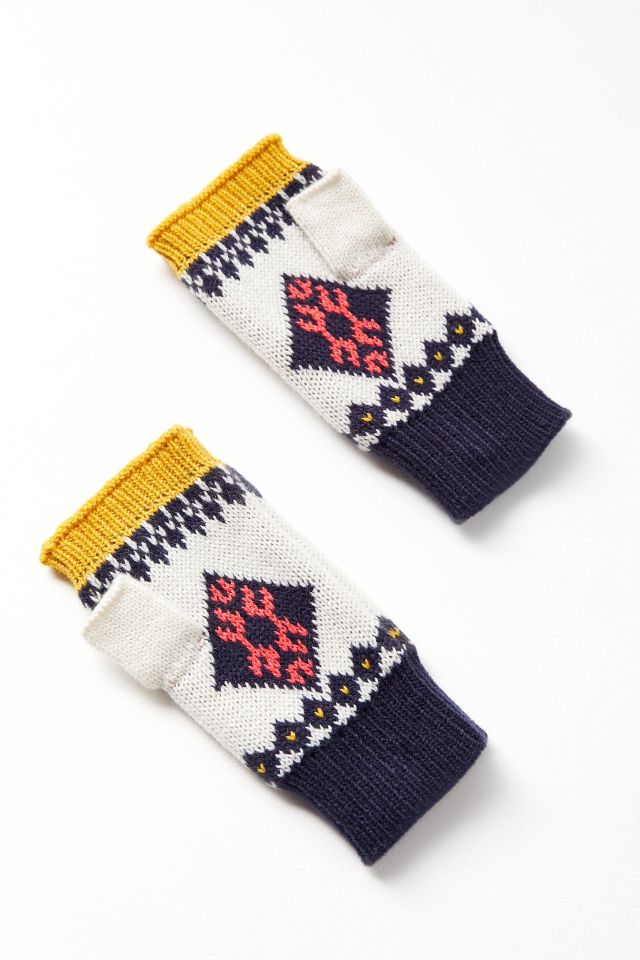 Fair Isle Fingerless Glove #2