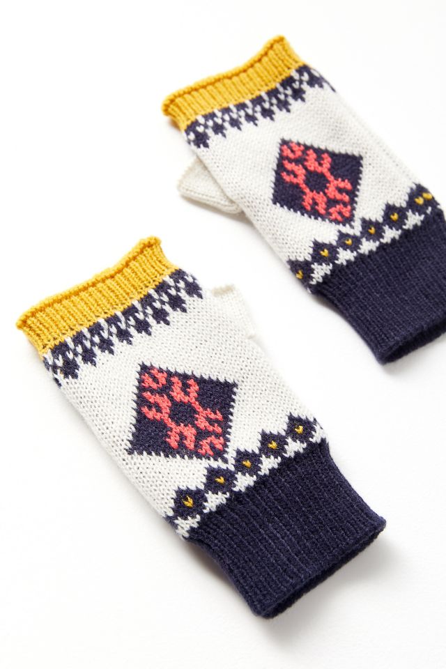 Fair Isle Fingerless Glove #3