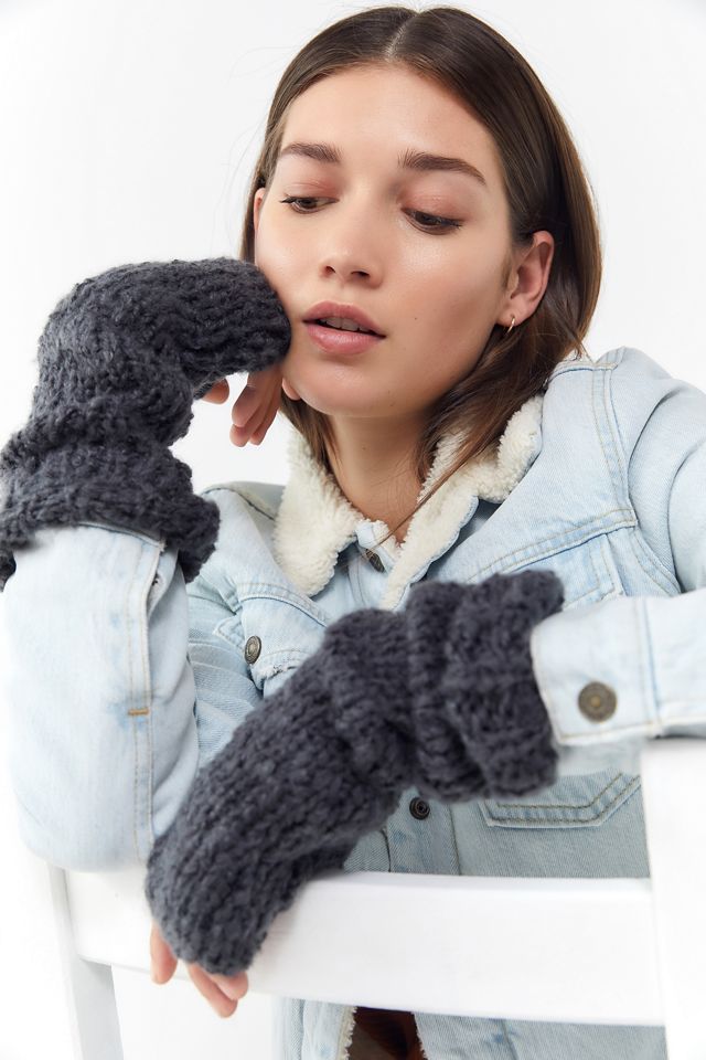 Boucle Fingerless Glove Urban Outfitters