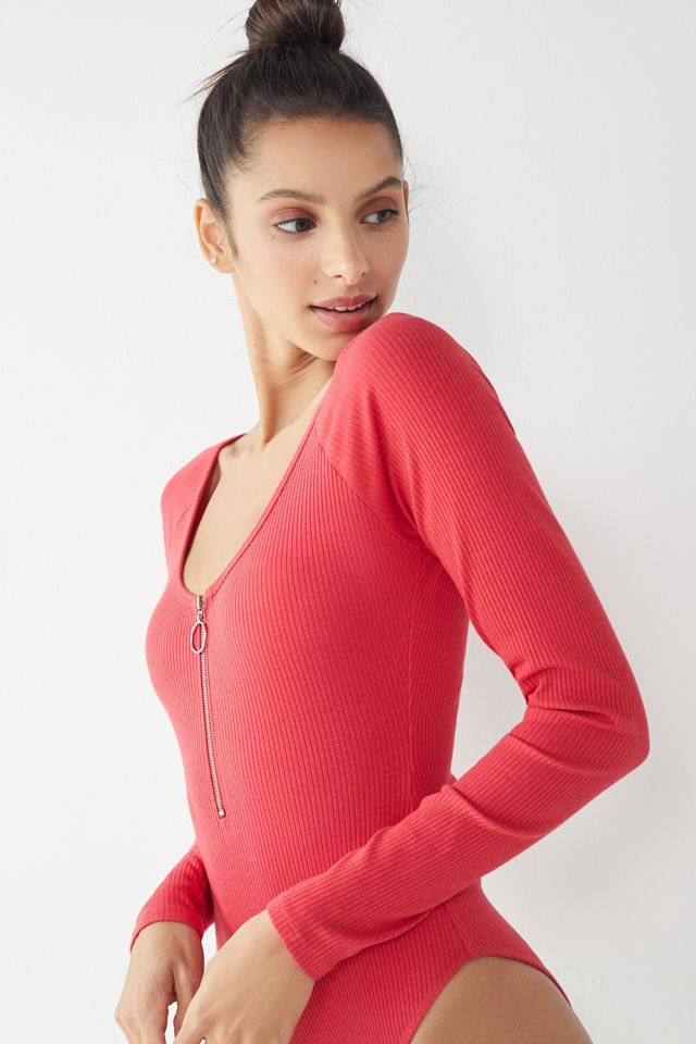 Out From Under Bree Zip-Up Bodysuit