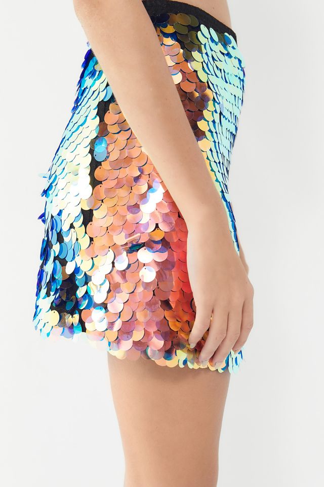 Motel Wyne Sequin Mini Skirt #2