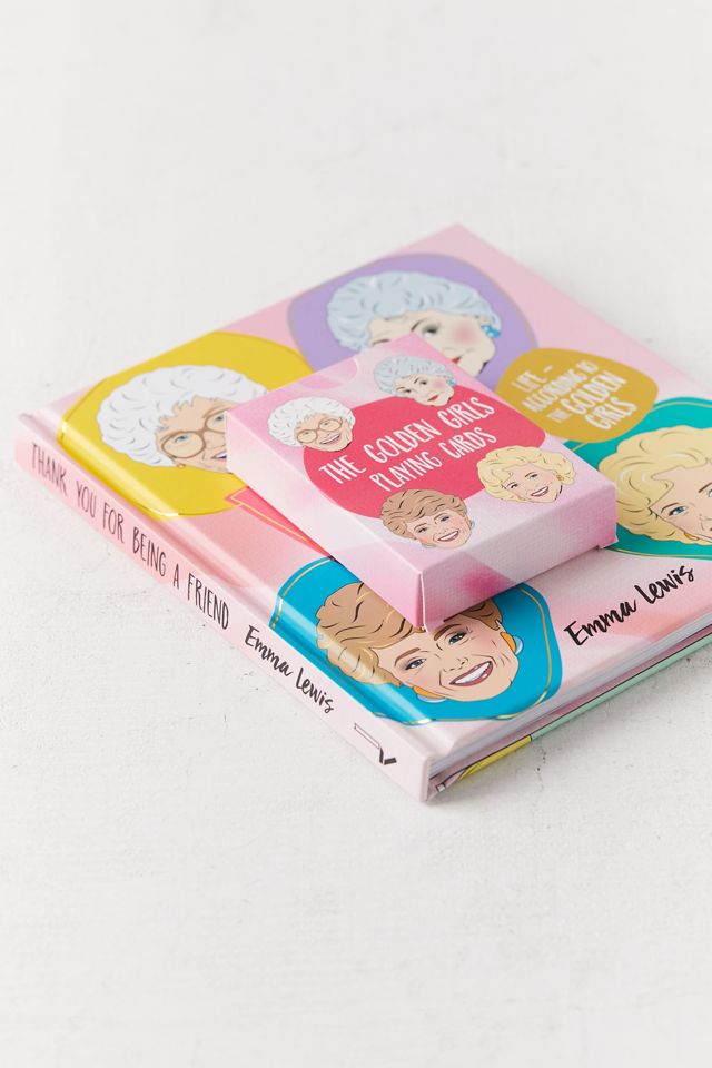 Thank You for Being a Friend Book + Playing Cards Golden Girls Gift Set #2