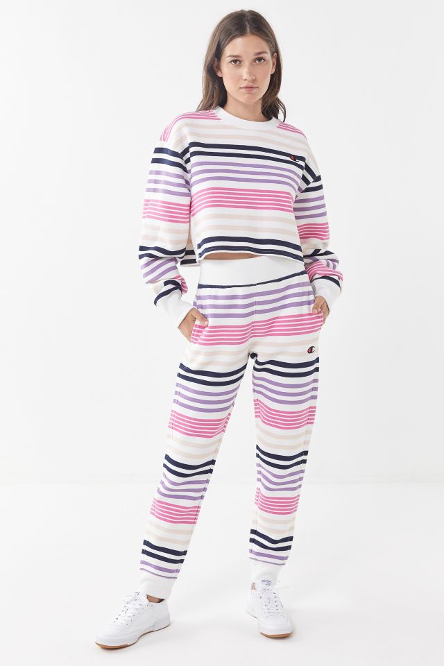 Sweatshirt Court Rayé Champion UO Exclusif #1