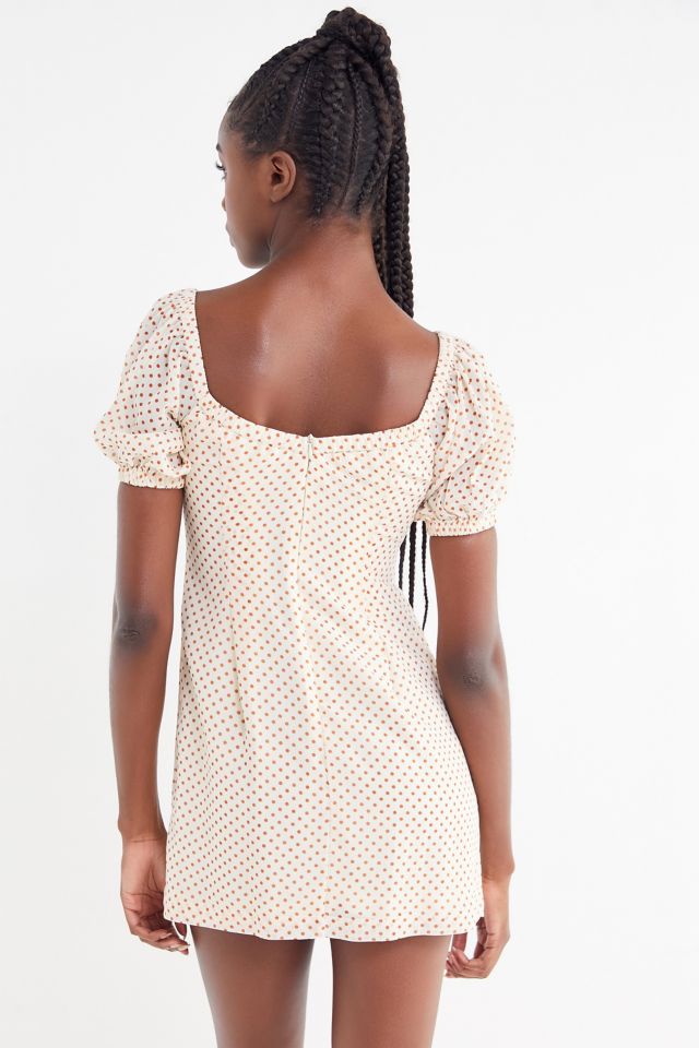 Robe Mini Winston Lotus Blanc à Pois #2