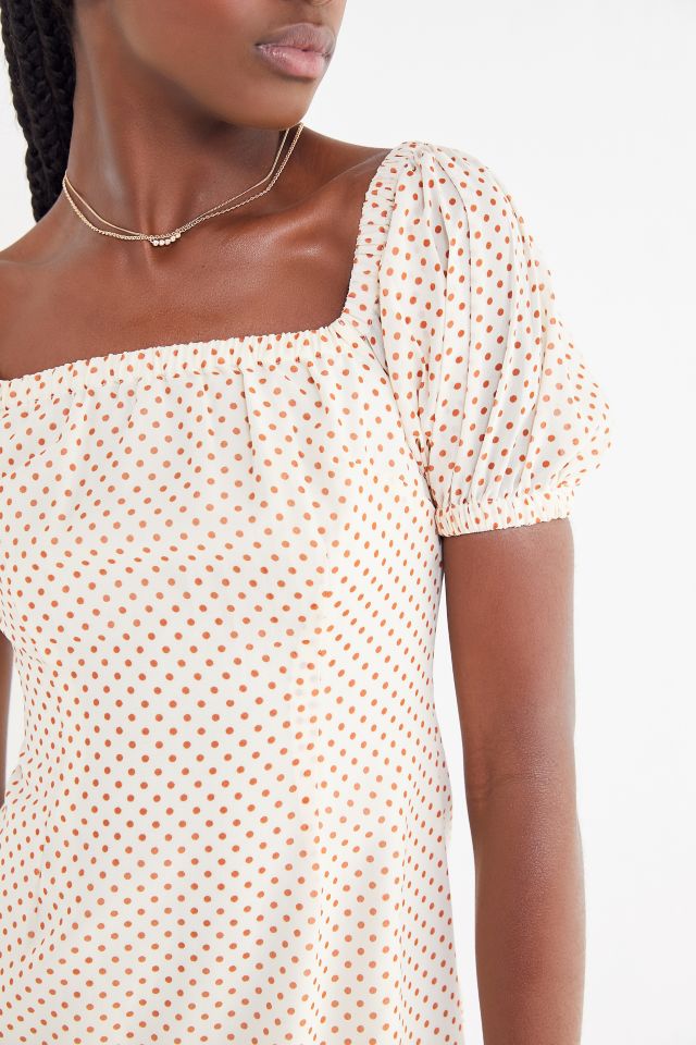 Robe Mini Winston Lotus Blanc à Pois #3