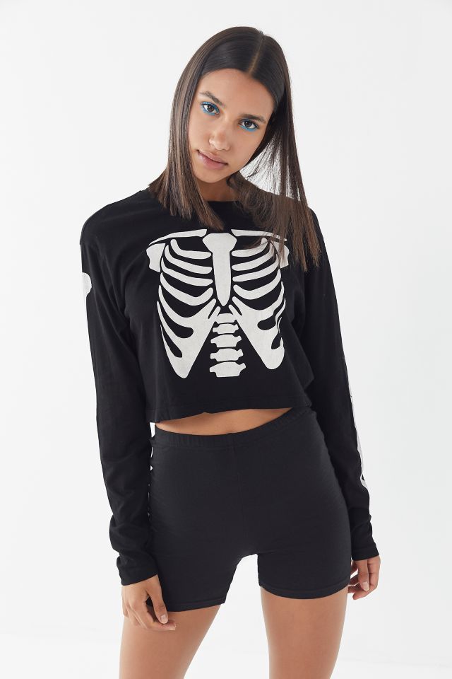 Truly Madly Deeply Skeleton Cropped Top #1
