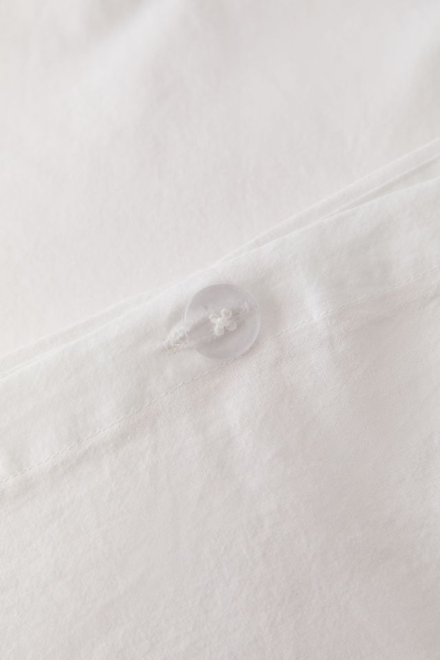 Washed Cotton Crochet Inset Duvet Cover #5