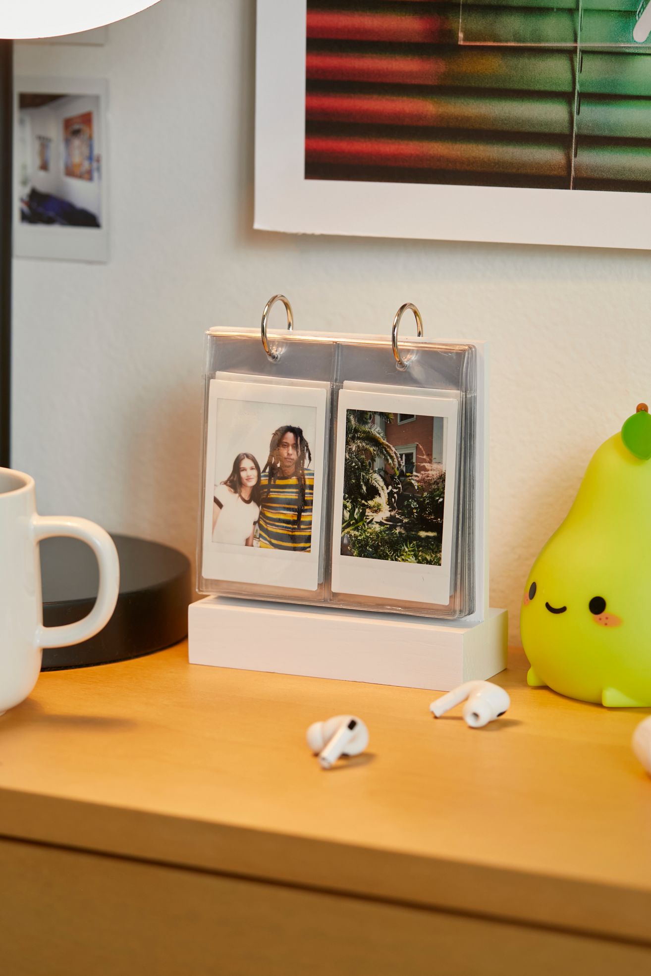 Tabletop Wood Flip INSTAX MINI Picture Frame - White, ONE SIZE