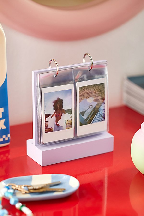 Urban Outfitters Tabletop Wood Flip Instax Mini Picture Frame In Lavender At  In Neutral