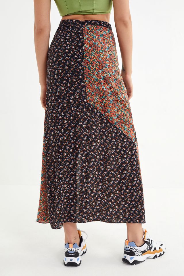 UO Mixed Print Maxi Skirt #3