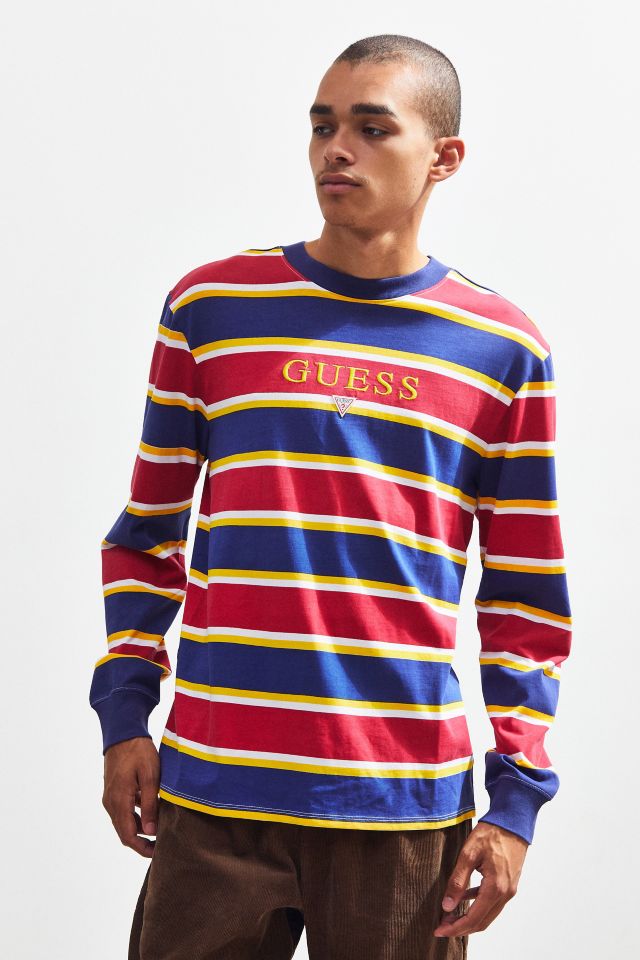 Guess kenmore striped sales long sleeve