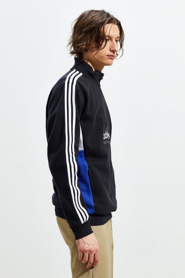 adidas Skateboarding Apian Quarter Zip Mock Neck Pullover Sweatshirt