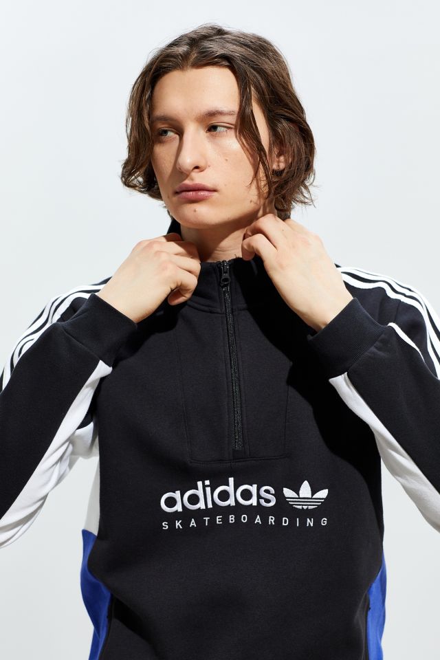 Adidas originals apian pullover half store zip sweatshirt