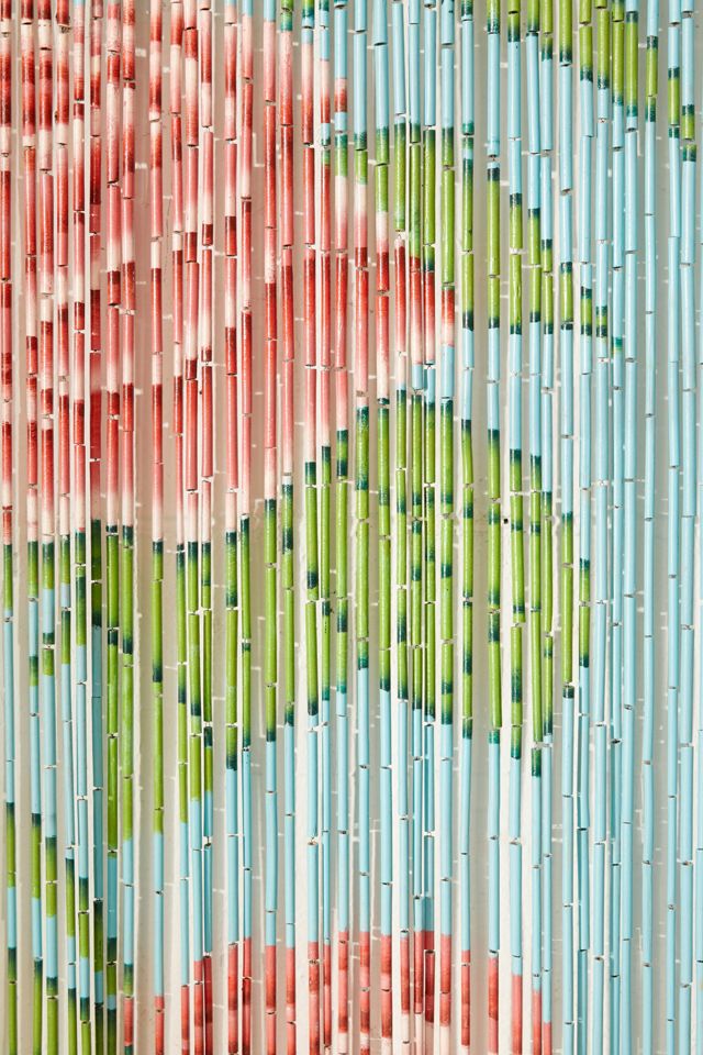 Three Roses Bamboo Beaded Curtain | Urban Outfitters